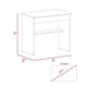 thumbnail image 5 of Escritorio Con 1 Cajon 73x80x49,8 Cm Blanco Y Aguamarina, 5 of 11