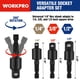 thumbnail image 3 of Juego de adaptadores de enchufe WORKPRO Impact Grade 1/4, 3/8 y 1/2, 3 of 9