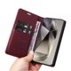thumbnail image 2 of Funda Billetera de Cuero para Samsung Galaxy S25 Ultra con Tarjetero y Soporte - Tapa Magnética Rojo, 2 of 6