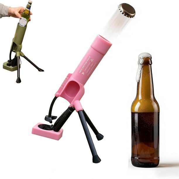 Abridor botellas cerveza mortero 51mm táctico lanzador chapas bar escritorio hogar