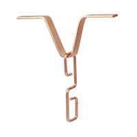 Magideal - Adaptador De Cadena De Lluvia Para Canalón, Gancho Para Bajante De Campanas De Lluvia, Resistente, Inoxidable, Herrajes Exteriores, Conector De Hierro Color Cobre