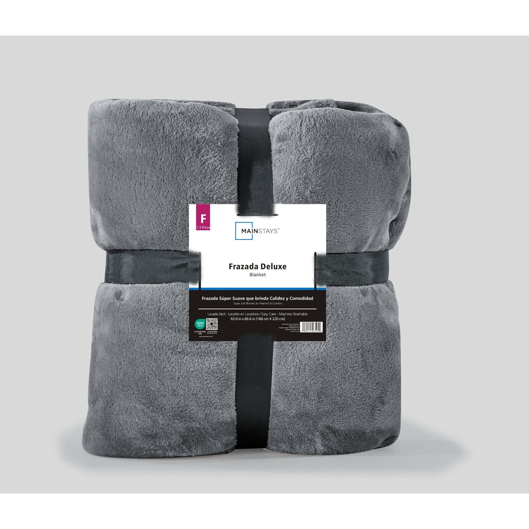 Mainstays - Frazada 1.5 Plaza Poliester