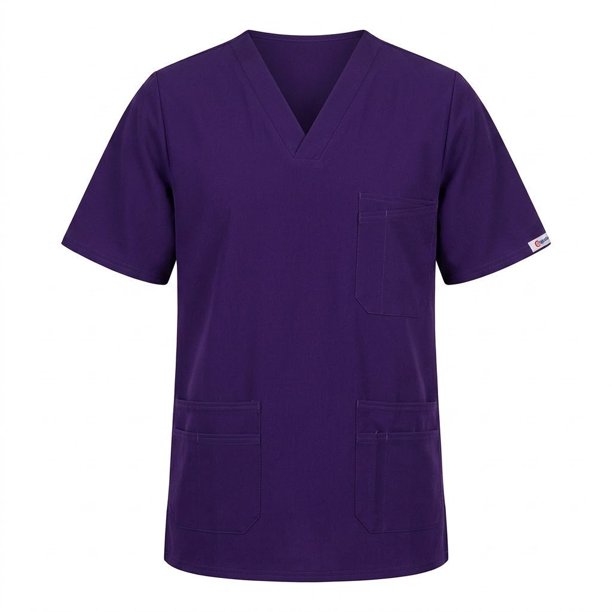 Delantal hombre tela anti fluidos. Morado Oscuro - Art. 650-A