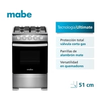 Cocina De Piso A Gas 51 Cm 4 Platos Mabe Cmc20Axx-2