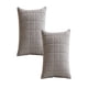 thumbnail image 1 of Pack De 2 Fundas De Cojin Terciopelo Grid 45x45 Gris, 1 of 4
