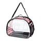 thumbnail image 4 of Bolsa portátil para llevar gatos, bolsa plegable de lado suave para mascotas, bolso transparente y cómodo, bolsa de burbujas para perros pequeños, Cam , Rosa L, 4 of 5