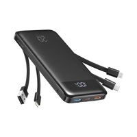 Banco De Energía Charmast 20000 Mah, 20 W, Carga Rápida Con Cables