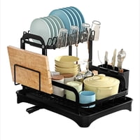 Genérico - Escurridor De Platos 2 Niveles Secador Loza Inoxidable Rack Organizador De Cocina