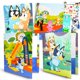 thumbnail image 1 of Paquete de material escolar Bluey Folders, 4, 2 bolsillos y pegatinas, 1 of 6