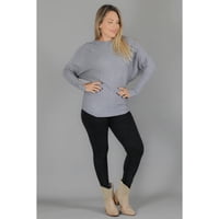 Likeshop - Sweater Mujer Manga Larga Murciélago Tejido Botones 6020