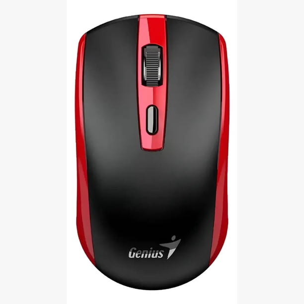MOUSE GENIUS ECO-8150 BLACK/RED RECARGABLE 2.4G