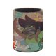 thumbnail image 3 of Invincible Fight Girl-theme Cylinder Pen Holder Pencil Organizer with Flannel Lining PVC Leather Material Cardboard Base for study work 10*8CM, 3 of 6