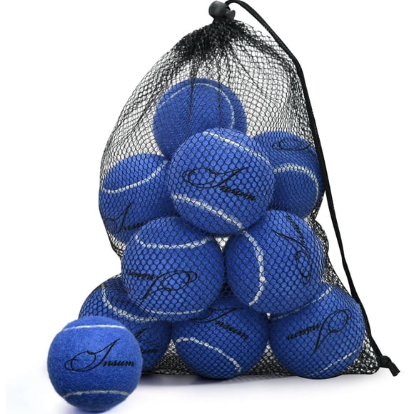 Pelotas de tenis INSUM - Pack de 12, alta resistencia, 6 cm