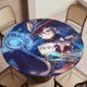 thumbnail image 5 of Genshin Impact Mona Anime Girl-theme Fitted Round Tablecloths Elastic Edged Table Covers Waterproof Table Cloth for Kitchen Holiday Party Tables Decor 120cm, 5 of 6