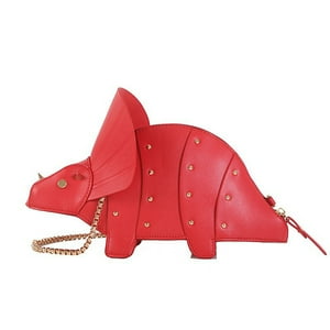 Veat00L - Lindo Bolso De Mujer En Forma De Dinosaurio, Diseño De Remache, Tirantes Extraíbles, Accesorios De Moda, Ampliamente Utilizado