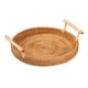 thumbnail image 5 of Cesta Redonda Tejida A Mano, Plato Para Servir, Multiusos Para Comedor, Artículos Diversos, 24 Cm, 5 of 5