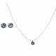 thumbnail image 1 of Set Conjunto Collar Nylon Aros Punto De Luz Plata 11 Mm Amor, 1 of 3