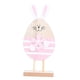 thumbnail image 3 of Adornos Conejito Pascua Colección Decoraciones Pascua Obras Arte Adorable Artesanía Rosa, 3 of 3
