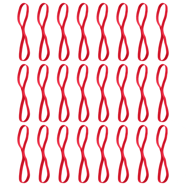 24 diademas deportivas elásticas finas, antideslizantes, sin arrugas, suaves y para el sudor.