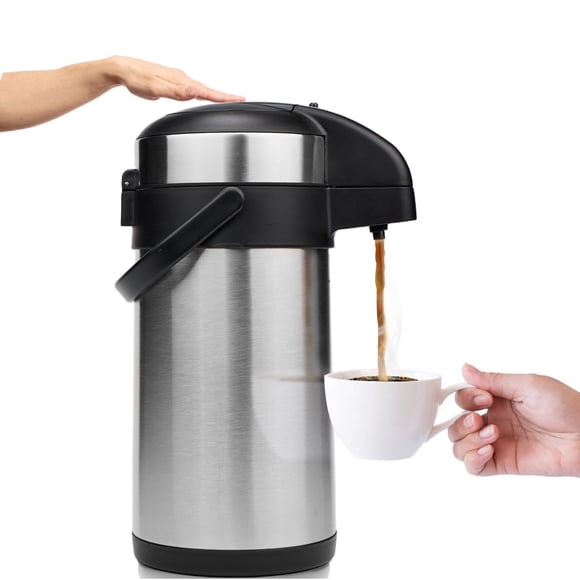 Dispensador De Café Airpot 4l Con Aislamiento De Acero Inoxidable