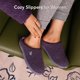 thumbnail image 2 of Zapatillas VeraCosy de espuma viscoelástica de punto suave en dos tonos para mujer, 2 of 9