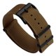 thumbnail image 1 of Correa de reloj WatchGecko Ridge de nylon marrón 20 mm, 1 of 2