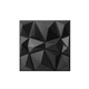 thumbnail image 1 of 12 Paneles Mural 3d Autoadhesivo Pvc Diamante 50x50cm Negro, 1 of 3