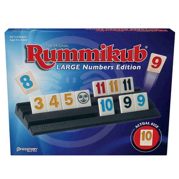 Juego de mesa Pressman Rummikub Large Numbers Edition Blue