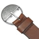 thumbnail image 3 of Cinturón Lucky Brand Half Circle de piel bronceado para mujer, 3 of 5