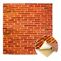 Genérico - Set 4 Láminas Papel Mural 3D Pared Ladrillo Decorativo Jhn