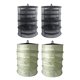 thumbnail image 3 of 4x Rejilla De Secado De Hierba Plegable Secadora De Rejilla Malla 4 Capas Negro + Verde Militar, 3 of 5