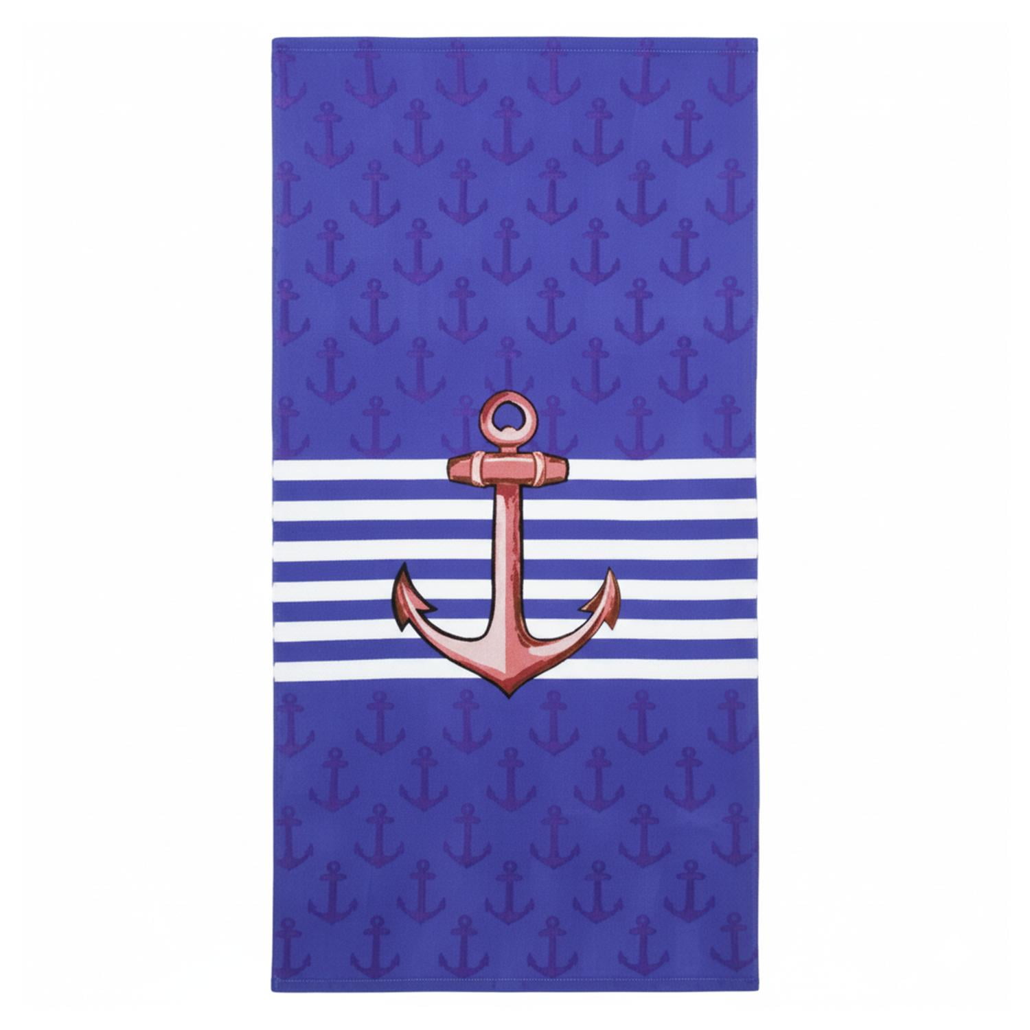 Genérico - Toalla Baño Y Playa Secado Rápido 150x75cm Diseños Variados Cafe