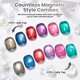thumbnail image 3 of Esmalte de gel beetles Silver Gold Cat Eye 15 ml, 3 of 8