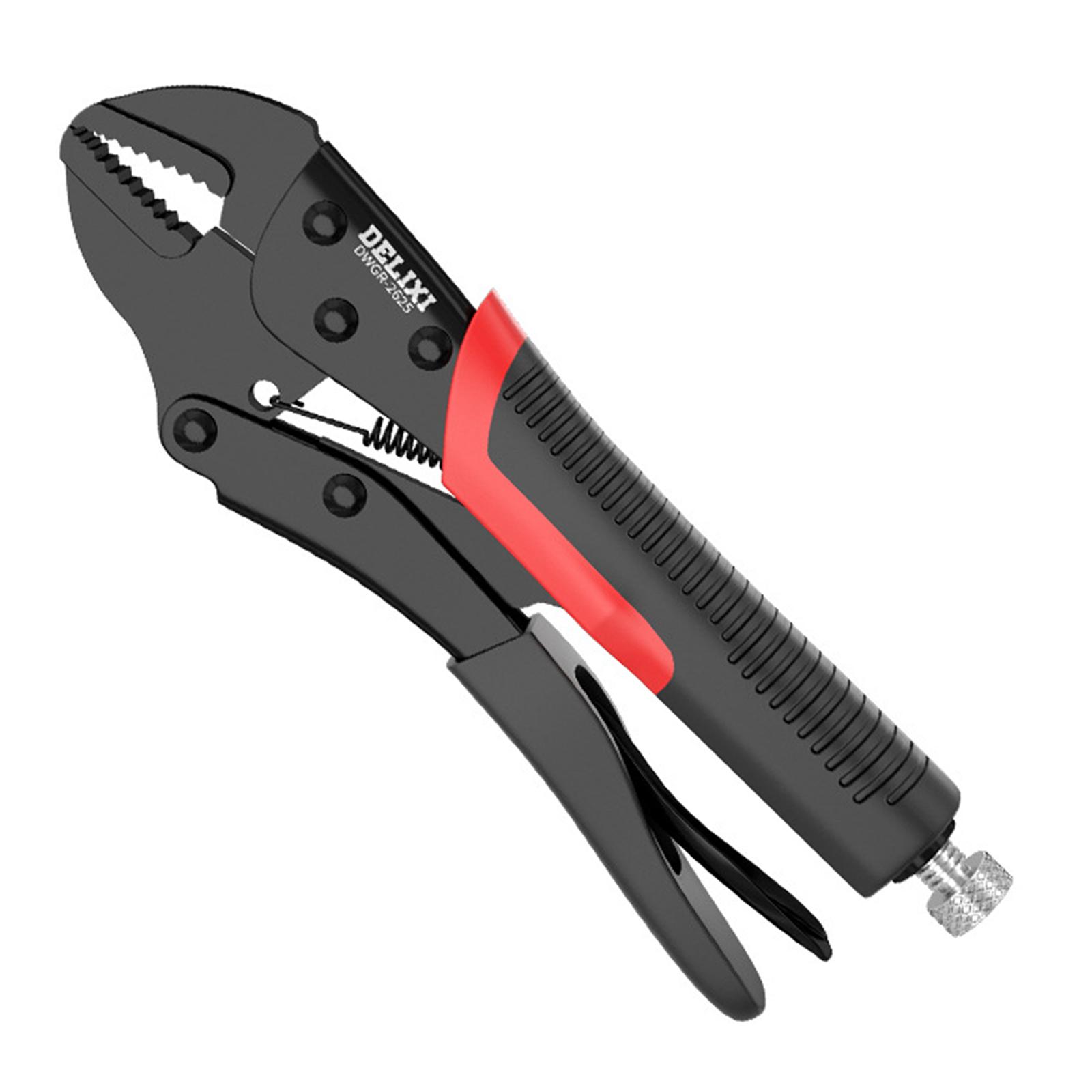 Magideal - Alicates De Bloqueo Alicates De Plomería Liberación Rápida Ahorro De Mano De Obra Herramientas Manuales Alicates De Acero Alicates Fijos Manuales Para 7In Boca Recta