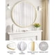 thumbnail image 4 of Espejo redondo IDEALHOUSE de 45 cm con marco de metal dorado HD Reflection, 4 of 9