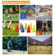 thumbnail image 2 of Conos de fútbol AphroLin 18 cm, paquete de 12 con bolsa de malla, 2 of 7
