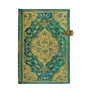 Paperblanks - Libreta Cronicas Turquesas (Turquoise Chronicles) Mini Tapa Dura Con Lineas