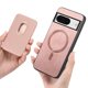 thumbnail image 4 of Funda de Cuero Magnética con Tarjetero para Google Pixel 8 Cubierta Delgada Rosa, 4 of 5