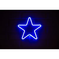 Gen - Letrero Neon Estrella Azul