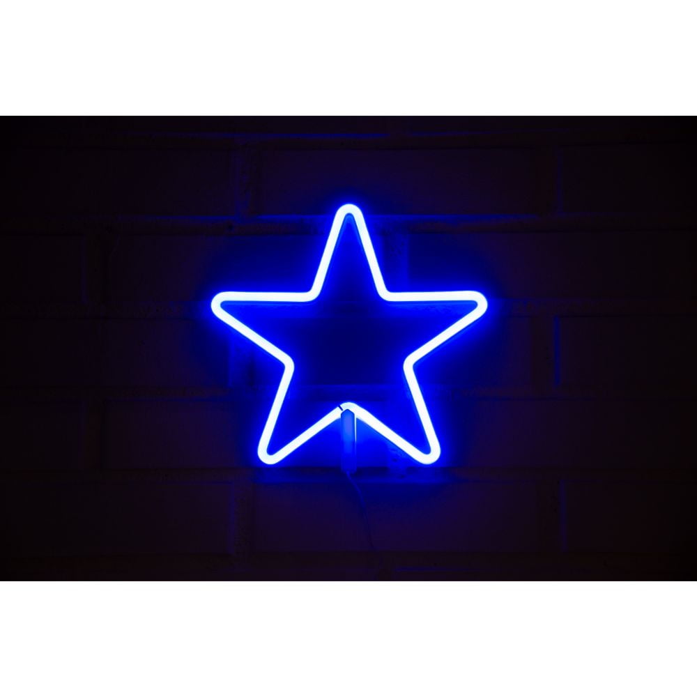 Gen - Letrero Neon Estrella Azul
