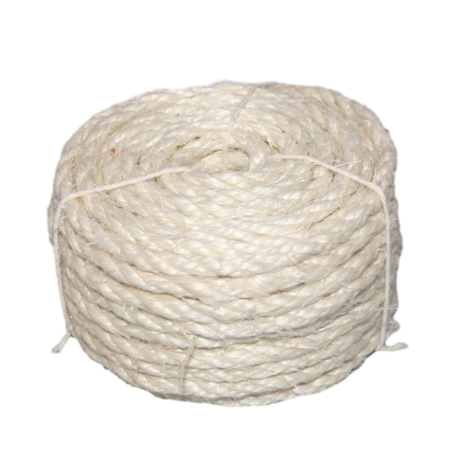 Magideal - Poste Rascador Para Gatos, Cuerda De Sisal Retorcida, Marco De Escalada Para Gatos, Cuerda De Sisal, Cordón Para Mascotas, Artesanía Duradera, Gruesa, Blanco