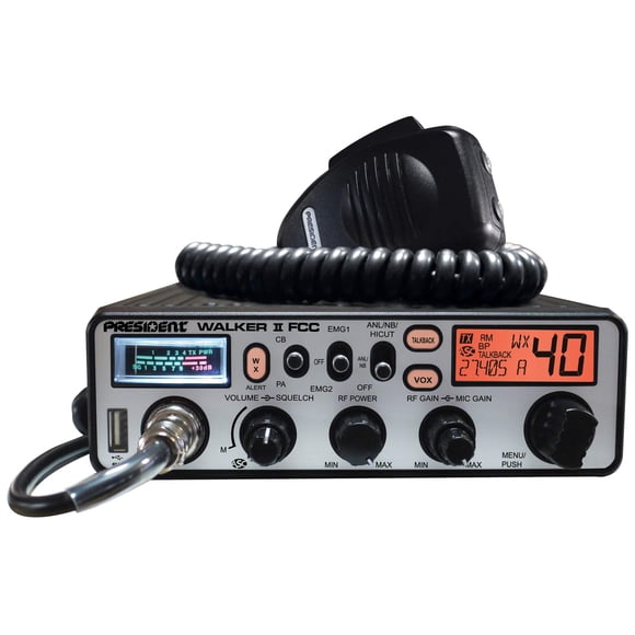 Radio de Dos Vías President WALKER II FCC 40 Canales AM