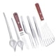 thumbnail image 5 of 6 Piezas Pinzas Cocina Juego Utensilios Precisión Decoración Acero Inoxidable Herramientas Pastelería Adecuado para Chefs Repostería Presentación de P 7 piezas, 5 of 5
