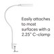 thumbnail image 3 of Lámpara de escritorio Flexible LED USB Blanca 67 cm Reliable, 3 of 7