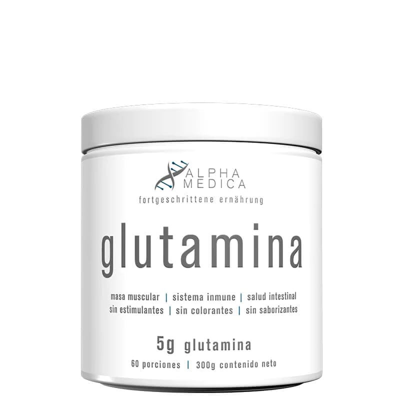 Alphamedica - Glutamina 300gr 60 Servicios - Alpha Medica