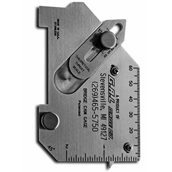 Calibrador de soldadura G.A.L. Gage Co. GAL-4 60 mm de doble escala