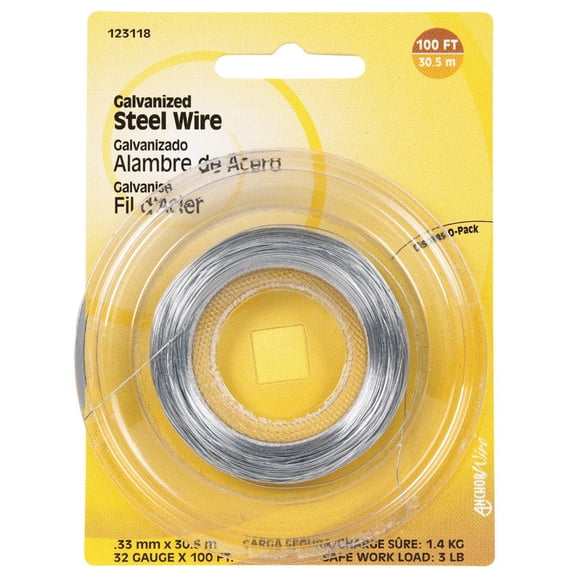 Hobby Wire Hillman de acero galvanizado 32 Ga. 100 pies (30 m)