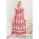 thumbnail image 3 of Maxi Vestido Largo Mujer Cruzado Estampado Casual Eventos 3383, 3 of 3