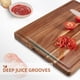 thumbnail image 3 of Tabla de cortar GlowSol de madera de acacia, 60 x 45 cm, con ranura para jugo, 3 of 8