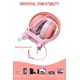 thumbnail image 5 of Auriculares New bee KH20 Kids con micrófono para escuela, color rosa, 5 of 6